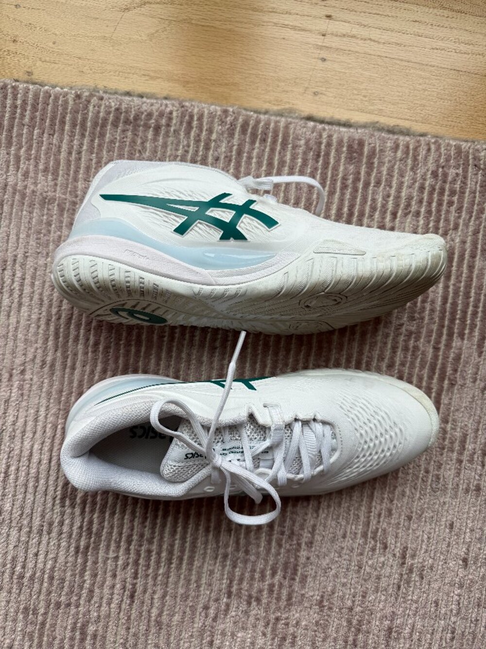 Asics Gel Resolution X White/Pitch Green Women's 9